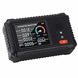 Luftqualitätsdetektor, HCHO TVOC PM2.5 PM10 4in1 Tragbarer Indoor LCD -LCD -Bildschirmluftqualitätstester für Heimcamping, Intelligente Halbleitersensoren, Genaue Messwerte