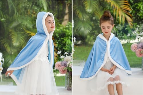 Capa con capucha de princesa para niñas disfraz miniatura 4