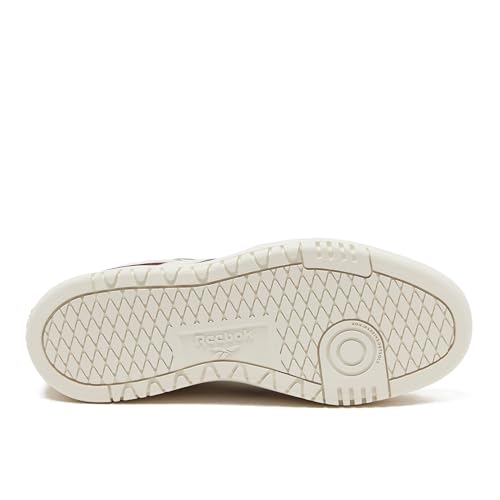 Reebok Women's Club C Double Revenge Platform Sneaker, Chalk/Chalk/Classic Burgundy, Size 5