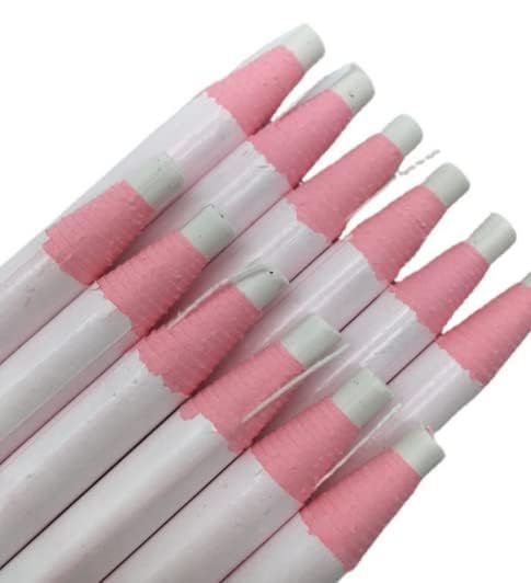 RNBEVANSANNE 12 Pcs Wax Pencils Peel-Off Markers for Metal, Glass, Fabric by Grease Pencils (White Color)
