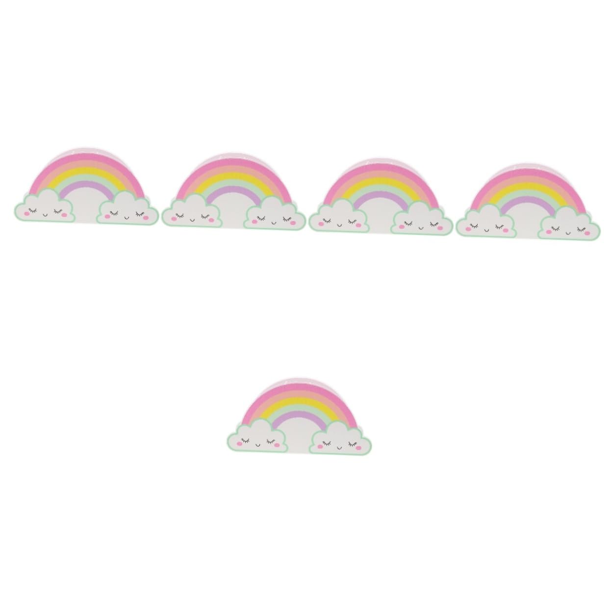 Porte-stylo arc-en-ciel VILLCASE lot de 5 organisateurs de bureau pour enfants