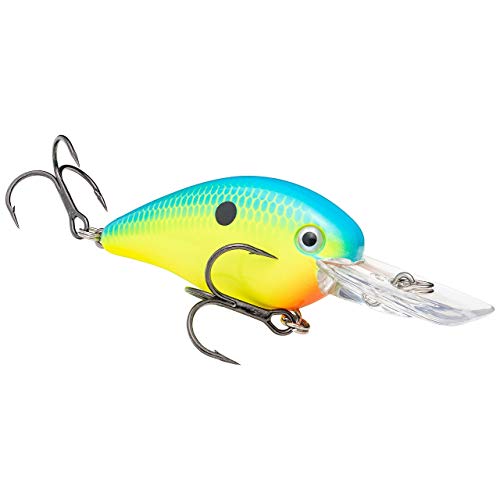 Strike King KVD 1.5 Deep Fishing Lure, Chartreuse Powder Blue - image 1