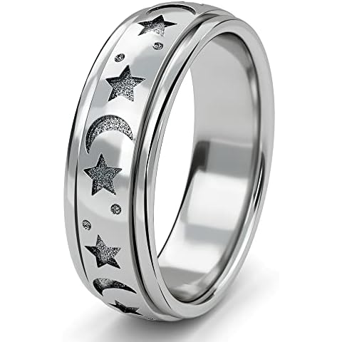 Fidget Ring - 925 Sterling Silver Spinner Ring Cover