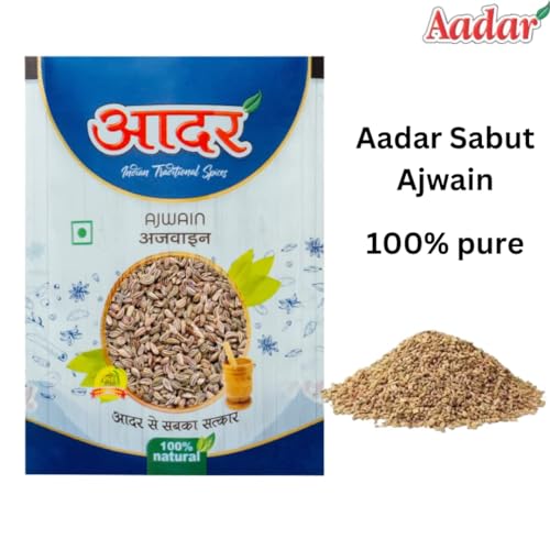 Image of Aadar Whole Carom Seeds, Sabut Ajwain 100g - Aromatic and Flavorful, No Added Preservatives
