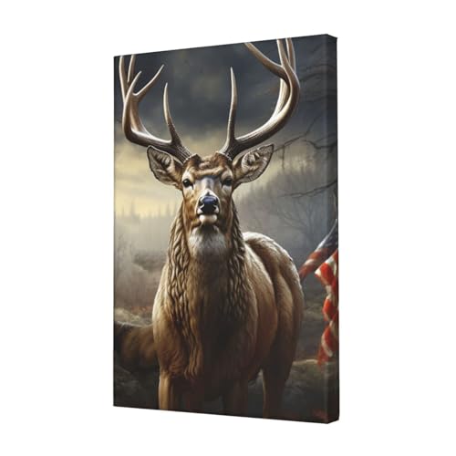 Impression toile cerf et chasse avec suspension haut de gamme