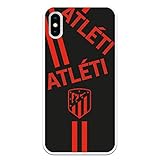Personalaizer Funda Original Compatible con iPhone X - XS - ATM Fondo Negro Escudo Monocromo 20-21