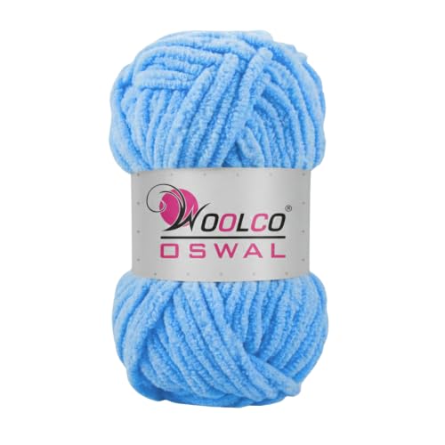 Image of Yankie Chenille Supersoft Velvet Yarn, Plushie & Blankie Yarn for Crochet, Knitting, Amigurumi & DIY Crafts (ICY Lavender, Pack of 1)