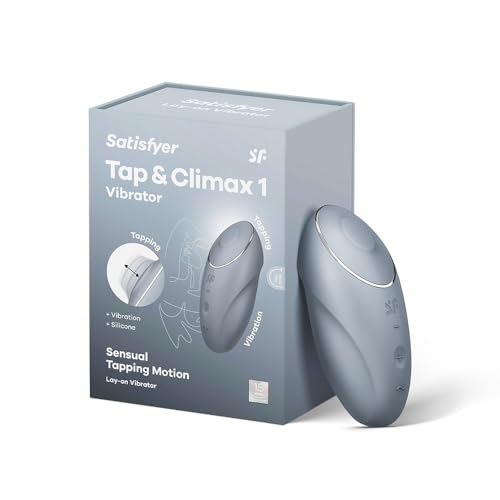 Satisfyer Tap & Climax 1 Vibratore a Onde di Pressione | Sex Toys da appoggio con Funzione di picchiettamento | Impermeabile (IPX7) | Silicone skin-friendly | Stimolazione Clitoridea per Donne