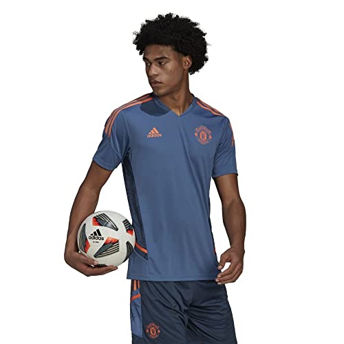 adidas Manchester United Condivo 22-Jersey de Entrenamiento (Short Sleeve), Color Azul, Large para Hombre