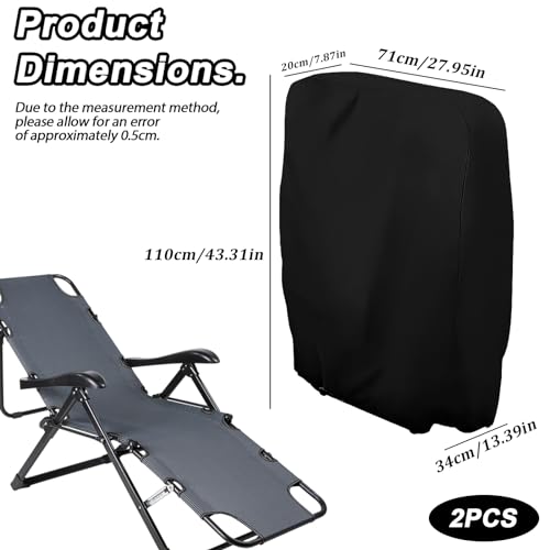Vegena Funda protectora para sillas plegables y apilables de jardín 3