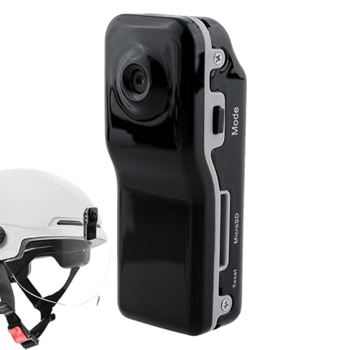 Genérico MD80 Mini cámara de acción grabadora de vídeo HD, videocámara Deportiva Gran Angular de 65° con grabación de Voz, cámara portátil montada en el Cuerpo para Ciclismo, Senderismo, Correr