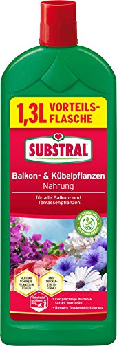 Preisvergleich Produktbild Substral Balkon und Kübelpflanzen Nahrung, Flüssigdünger für alle Blühpflanzen, mit natürlichen Biostimulanzien, 1,3 L