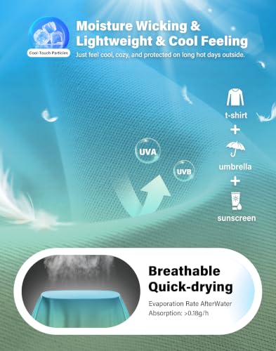 Image of UPF 50+ Sun Shirt for Women Long Sleeve Quick Dry UV Protection Hiking Top