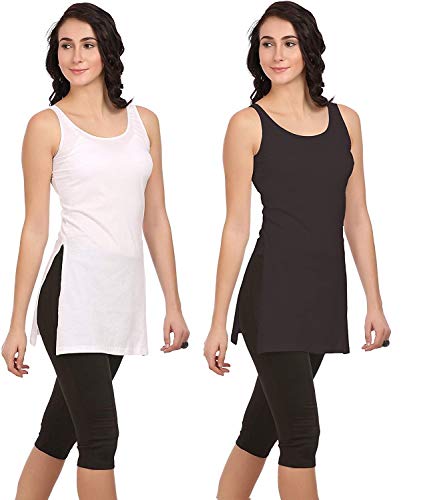 Image of ICEDIVE Women's Cotton Stretch Camisole | Fabulous Inners | Soft,Lightweight & Breathable Fabric |Ideal,Layering, Sleepwear & Lounge Use in,