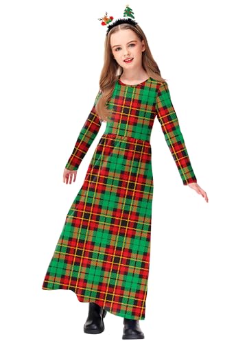 Image of Deerose Girls Maxi Dress Short Sleeve Casual Long Dresses with Pockets 5-14 Years