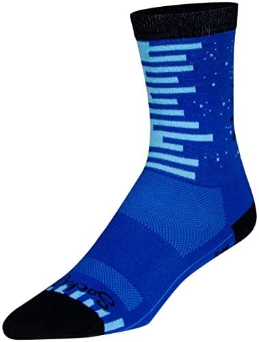 SockGuy Crew 6in Night & Day Cycling/Running Socks (Night & Day - L/XL)4