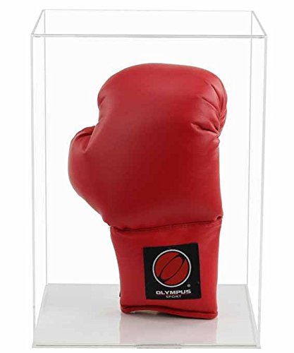 Widdowsons Display Cases Vitrine d’Exposition en Acrylique pour Exposer verticalement Un Gant de Boxe avec Un Socle Plat Transparent, Dimensions intérieures : L 25 x l 25 x H 35cm Cover