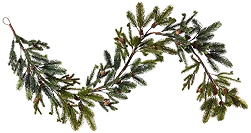 Guirlande de pin reutilisable vert de 60 cm pour decorer facilement sans epines