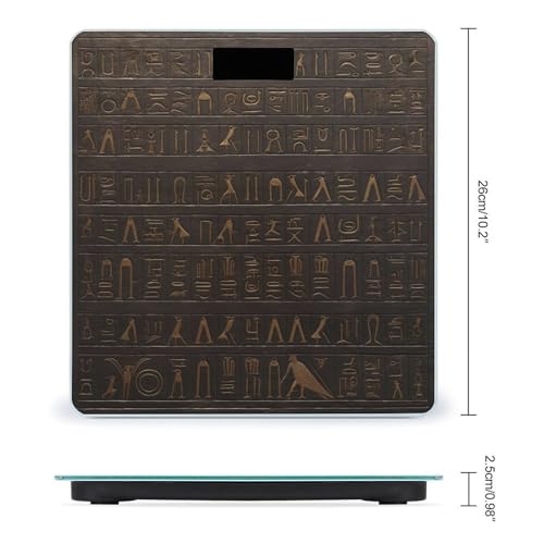 Báscula Digital de Baño con Diseño Egipcio Antiguo miniatura 2