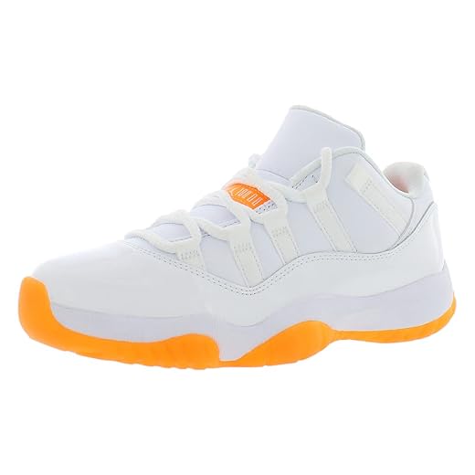 Nike Women's Air Jordan 11 Low WMNS Bright Citrus, White/Bright Citrus, 6.5W