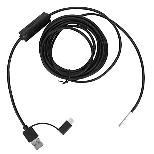 3.9mm Lens High Definition Endoscope Industrial Waterproof Endoscope 3 in 1 Support for Android, Type C Interface (5m Cord)