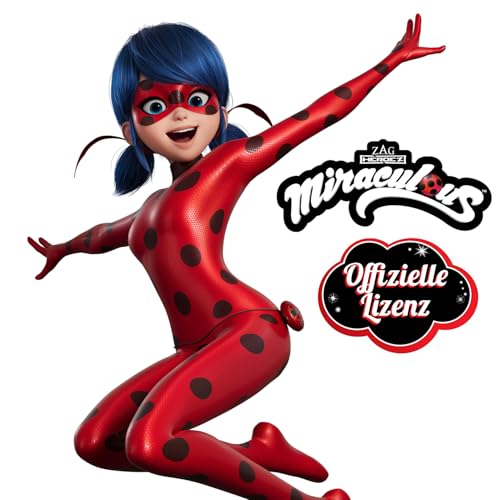 BANDAI - Miraculous Ladybug - Verwandlungsset - Ladybug-Kostüm - Box JoJo Maske Tikki-Ohrringe Kwami - Miraculous Kostüm und Zubehör - Spielzeug für Kinder ab 4 Jahren - P50604
