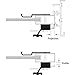 Prime-Line C 1222 Diecast Non-Keyed Sliding Glass Door Handle Set, Fits 4-15/16 Inch Hole Spacing, Black (1 Set)