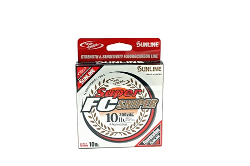 Sunline Super FC Sniper Fluorocarbon Fishing Line, 12 Pound 200 Yards, Natural Clear