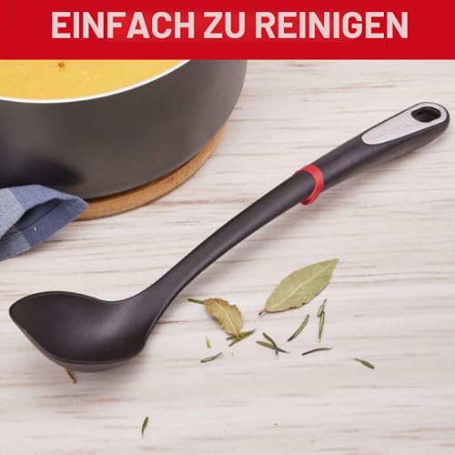 Tefal Ingenio K20605 (Servier-) Löffel | 40 cm | Kunststoff | spülmaschinengeeignet | hitzebeständig bis 230 °C | Schwarz… – Ansicht 4