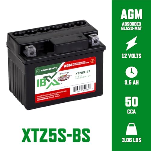 Image of Interstate Batteries IBX YTZ5S-BS Powersports Battery 12V 3.5Ah 50CCA AGM