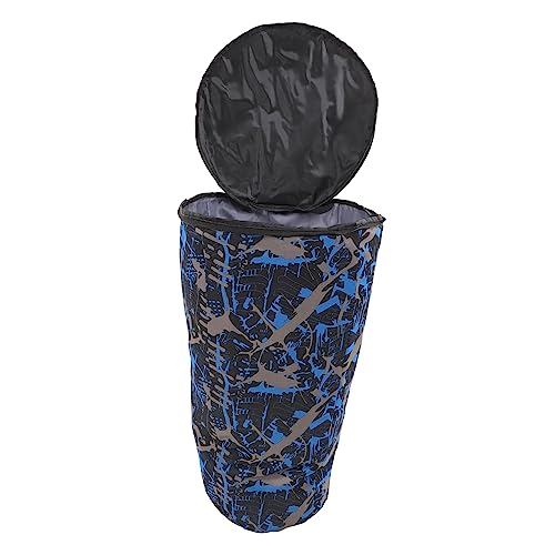 TOGEVAL シー 大型ドラムバッグ 収納バッグ オックスフォード布使用 アフリカンドラム対応 迷彩ブルー 耐摩耗性 コンパクト設計