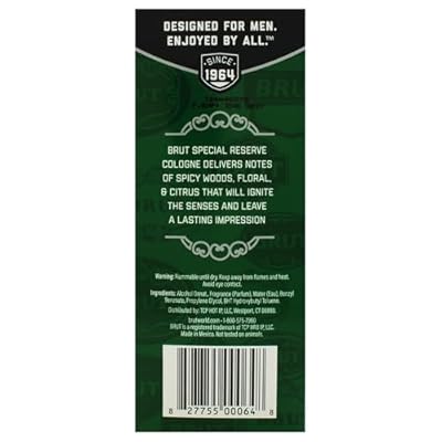 Brut Special Reserve for Men - 3.4 oz EDC Spray