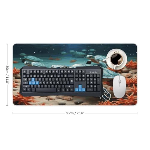 Turtle Starfish Desk Pad Base de Goma Grande miniatura 2