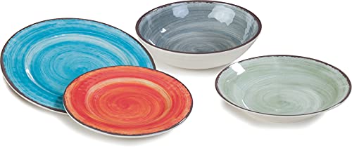 Carlisle Foodservice Products Mingle Plastic Salad Plate 9 Inches Fireball (Pack Of 12) #TOP7