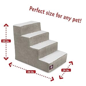   4-Step-Portable-Pet-Stairs-By-Majestic-Pet-Products-Villa-Vintage-Steps-for-Cats-and-Dogs-Grey