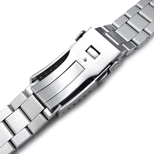 Miltat 20Mm Hexad Ii Watch Band Compatible With Omega Seamaster 41Mm Models Brushed #TOP4