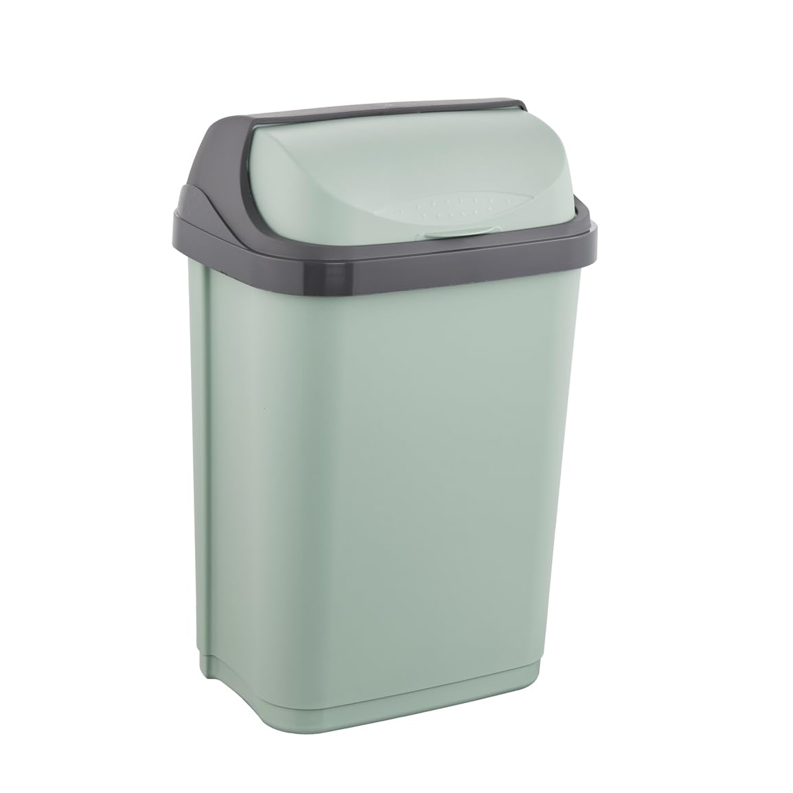 keeeper 1045331500000 Trash Can, Plastic, Nordic Green