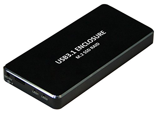 XtremPro USB 3.1 Type-C - fANGFF (M.2) SSD RAIDGN[Wő10Gbps̃f[^]A2280AA~AANZX&dpLED - ubN(11011)