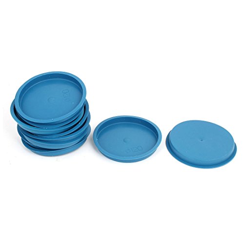 Aexit 120mm Flange Luer Fittings Mounted Tapered Hole Stoppers Waterproof Caps Luer Cap Fittings Blue 10pcs