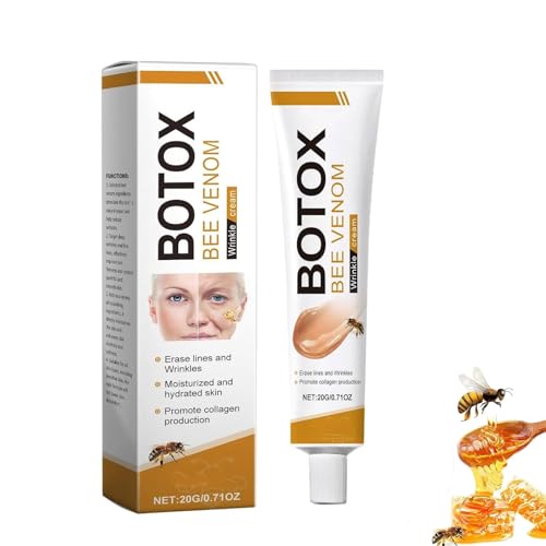 Crema antiarrugas de veneno de abeja, 2025, crema hidratante antiarrugas para rostro y cuello, para todos los tipos de piel (1 unidad, talla única)