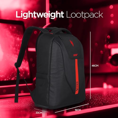 acer Nitro Airmesh Padded Backpack (Black and Red) view 2