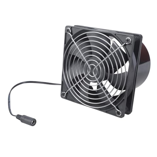 Ventilador de conducto en línea de 12V y 12cm, potente ventilador de escape para calefacción y refrigeración de tiendas de campaña, ventilador de conducto en línea para tiendas de cultivo