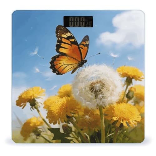 Báscula Digital de Baño con Pantalla LED Clara y Vidrio Templado miniatura 1