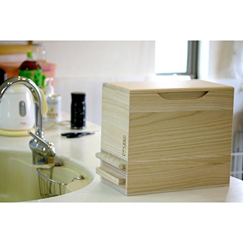 Amazon｜桐製米びつ1合計量 5kgサイズ 無地 泉州留河｜米びつ