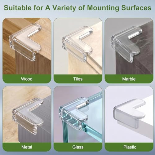 Image of 36 Pack Corner Protector Baby, Clear Baby Proof Corners and Edges Furniture Corner & Edge Safety Bumpers Table Corner Covers Protectors and Edge Guards for Baby Proofing, Sharp Edges