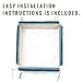 Pllieay 16*16 Inch Punch Needle Frame, Gripper Frame Square Tufting Frame with Needles Fabrics Holder for Rug Punch Needle and Embroidery Craft