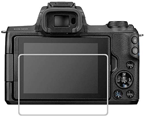 Image of M.G.R.J Tempered Glass Screen Protector for Canon EOS 200D II, 200D, M50 M100 M6 M6ii, 2 Mini Mirrorless Camera (Transparent)