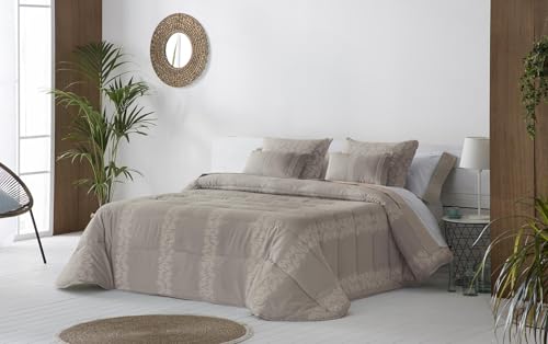 JVR | Conforter Nórdico Tamaño 270 Ligero y Cálido para Invierno – Edredón Aislante Color Gris para un Descanso Cómodo y Reparador