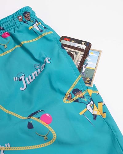 Ken Griffey Jr. Cage Shorts (US, Alpha, Medium, Large, Regular, Regular, Blue)4