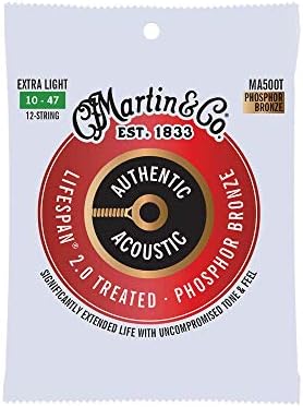 Martin MA530T Authentic Acoustic - LifeSpan 2.0 - Phosphor Bronze Extra Light ( 10-47 ) MA530T